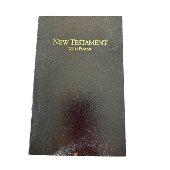 New Testament with Psalms Kings James Version Large Print New 8"x5"x1" - Picture 1 of 6